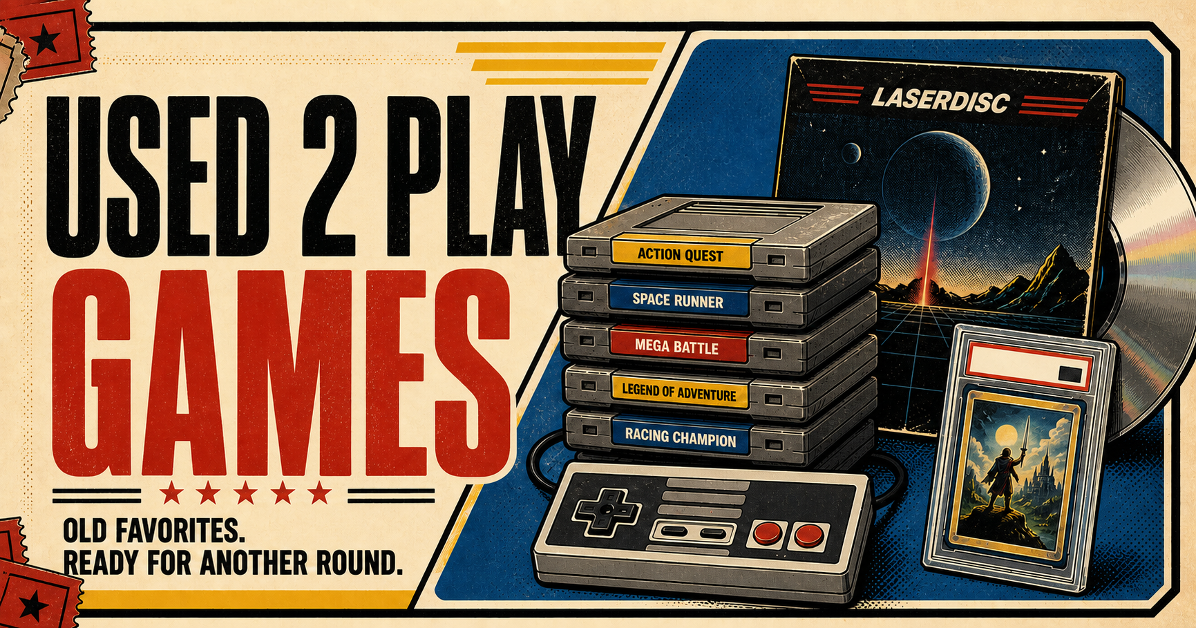 Used 2 Play Games retro game collection